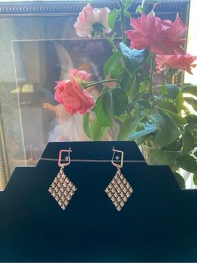 Sergio Gutierrez Liquid Metal Mesh Earrings
